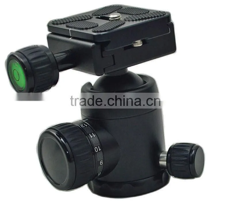 1/4" Screw Photography Camera Tripod Ball Head 360 Degree Fluid Rotation Ballhead For DSLR Camera
