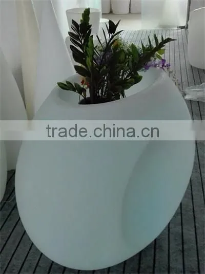 New PE plastic Flowerpot with LED lights & lighting YXF-11090