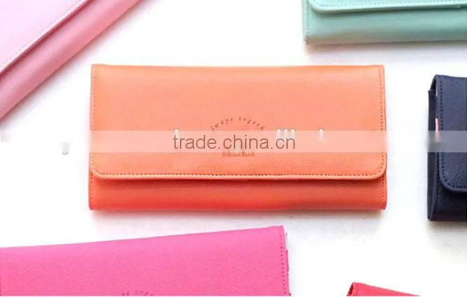 Hot Sale Fashion PU Women Famous Branded Wallet