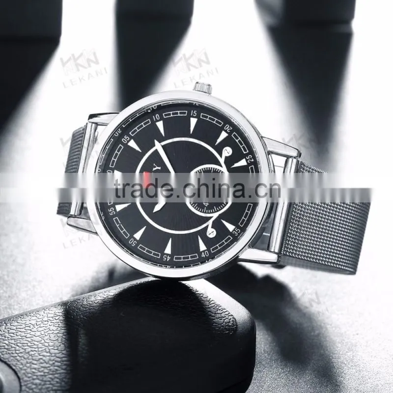 Latest Silver man watch, Cheap stainless steel case back watch