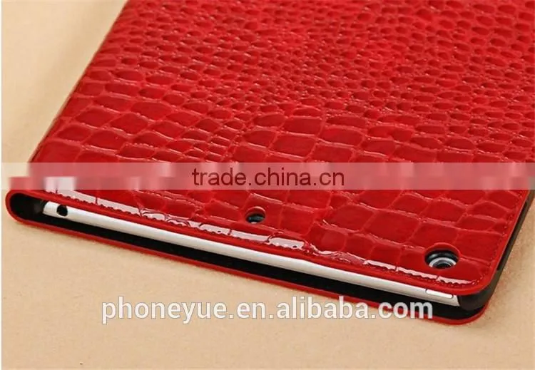 Protective Slim Crocodile Tablets Stand Leather Case for iPad Mini 1/2
