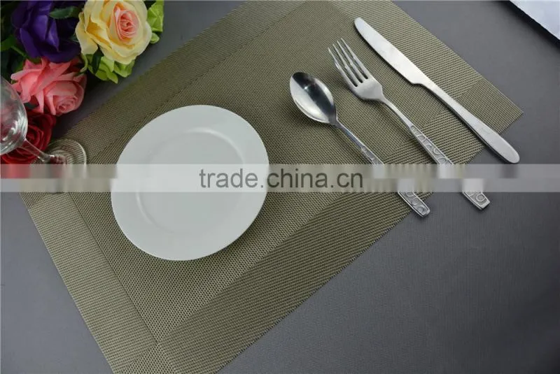 new arrival table decoration PVC mat frame series dark green dining table floor mat 45*30cm