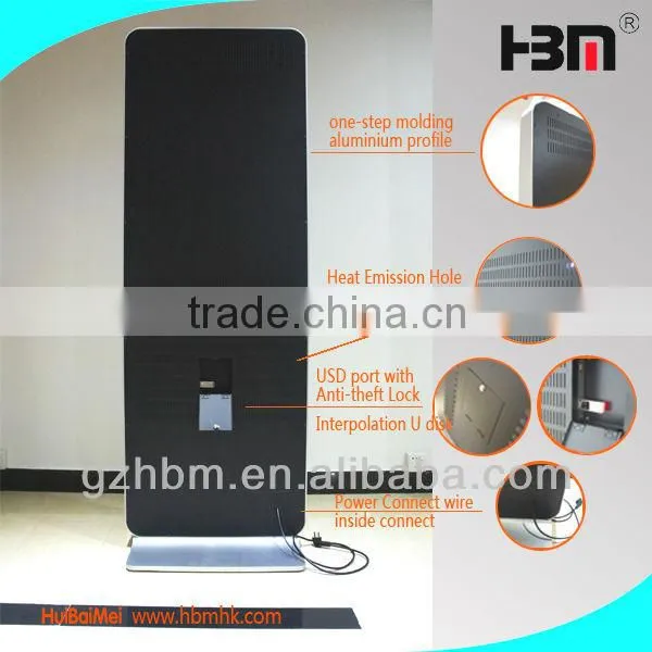 shoe-cleaning machine floor stand lcd touch screen advertising display