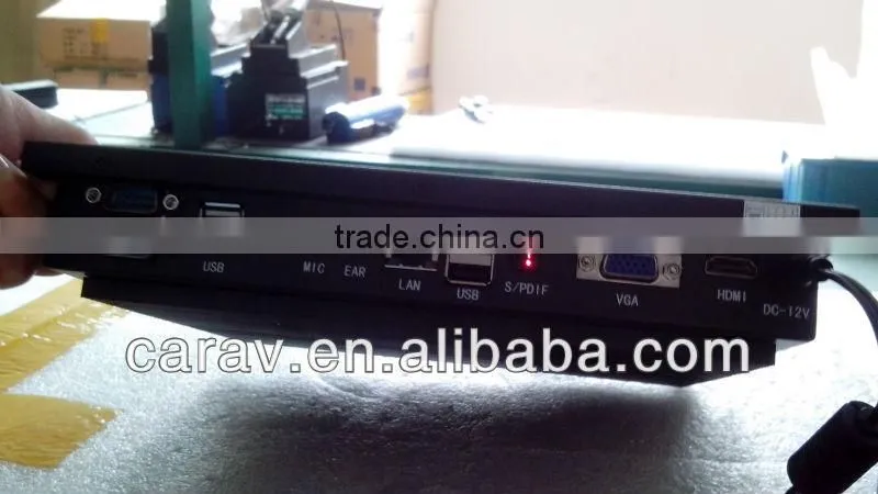 10" fan/fanless CPU Atom D525 all in one touchscreen pc