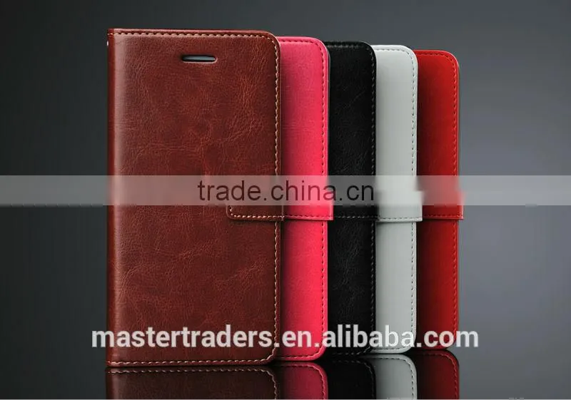 Free Shipping Original Fashion 64 Grain Stand Holder Wallet Flip PU Leather Case For HTC 826 MT-3170