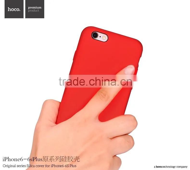 HOCO Original Series Soft Silicone Case for iPhone 6s Anti Shock TPU Full Rubber Back Cover for iPhone 6 4.7 MT-5747