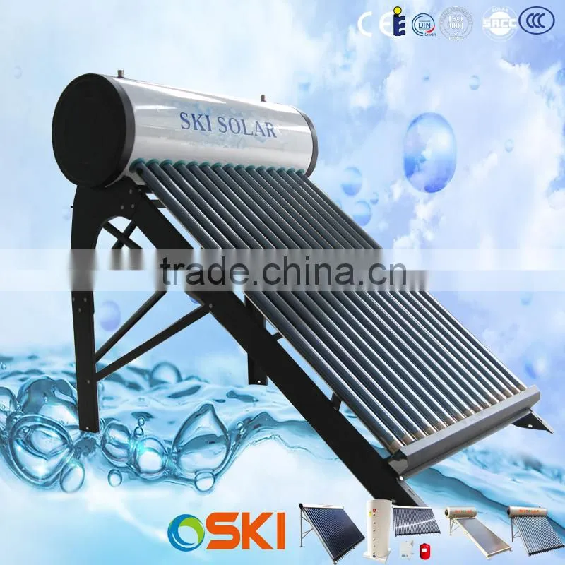 quick heating rooftop solar water heater