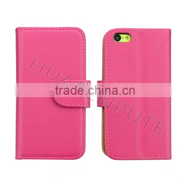 Leather Case For iPhone 5c , Flip Covers For iPhone 5c Mobile Case