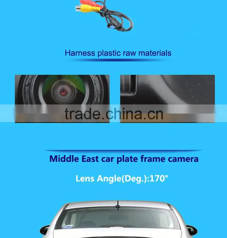 Hot sale factory price car license plate no blind angle camera for Middle East