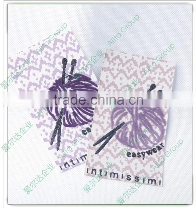 China cheap hang tag custom, clothing label maker, private label manufacturers