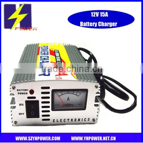 12V 15A charger compatible fo 20-150AH battery