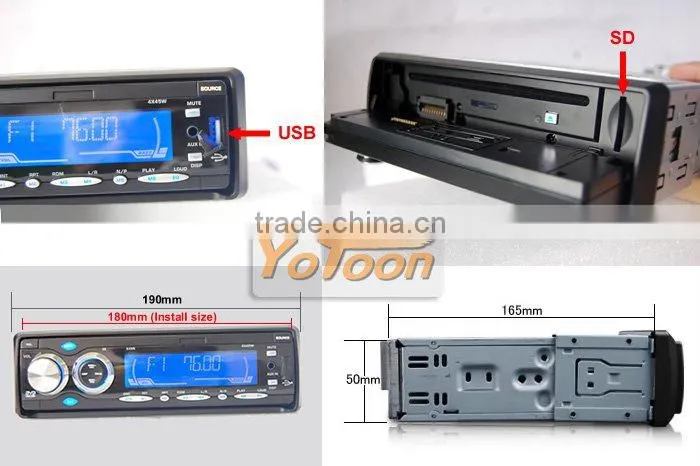 1 Din dvd player for car FM/AM Tuner Built-In USB Port/SD Card SlotDVD