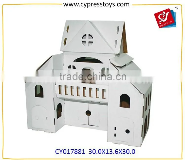 Novelty Child Diy 3D Puzzle Paper House Education Toy For Kids