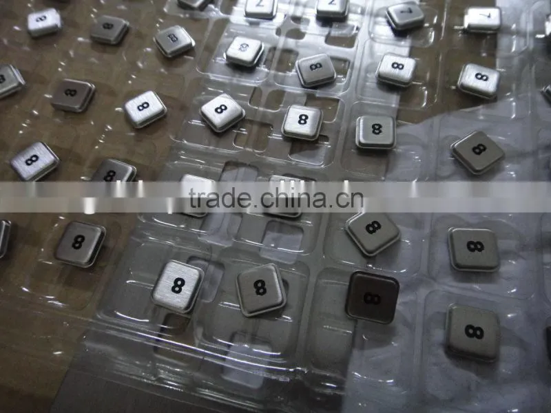 engraving etching silk screen print buttons keys