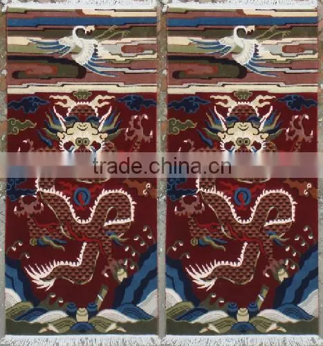 Black handkotted carpets
