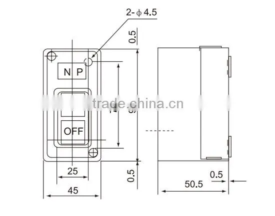 CNTD Selling CBSN Series Power Push Botton Switch (Control Box,Electrical Switch Box) CBSP-330