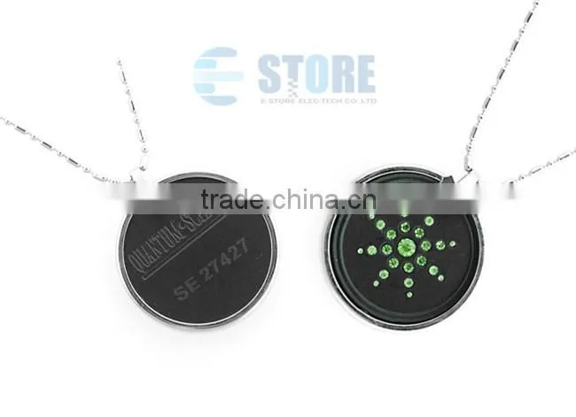 Green Crystal Japanese Quantum Energy Pendant Quantum Necklace Pendant Charms Pendant