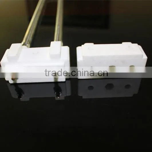 Energy saving Alumina ceramic holder for Infrared Carbon Fiber Quartz Glass Heating Lamp tube