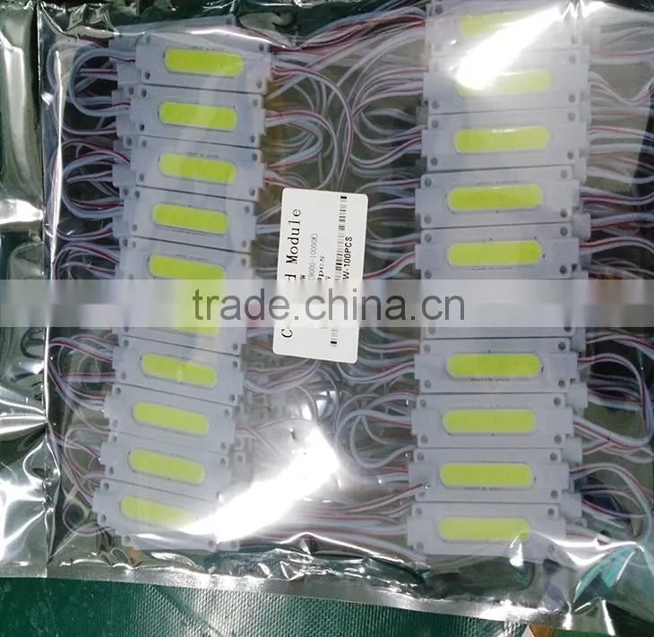 Good price high lumen led module dc12v/24v white rgb cob modules ABS injection for channel letter