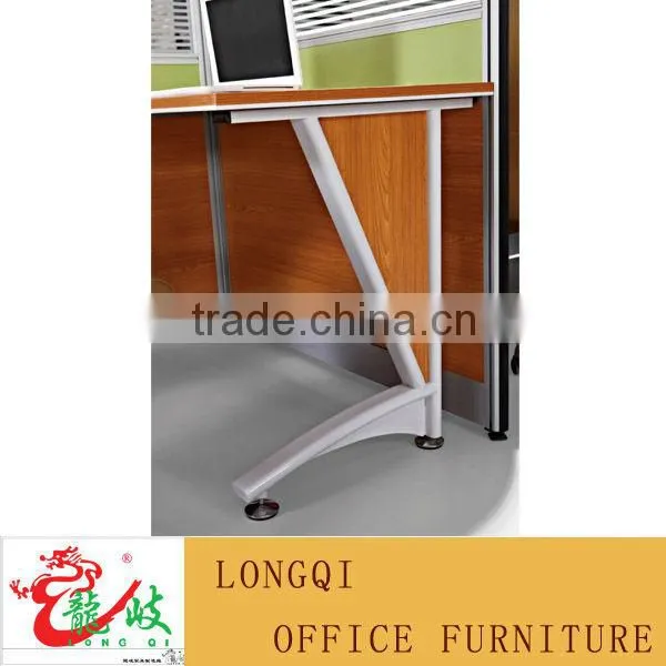 two people seat half glass new design office partition P35
