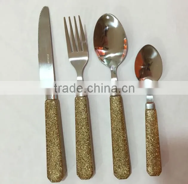 Newest stainless steel cutlery sets with high mirror polishing and cheap price