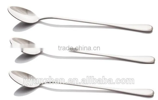 Metal long handle spoon with mirror polishing Factoy directly in Jieyang