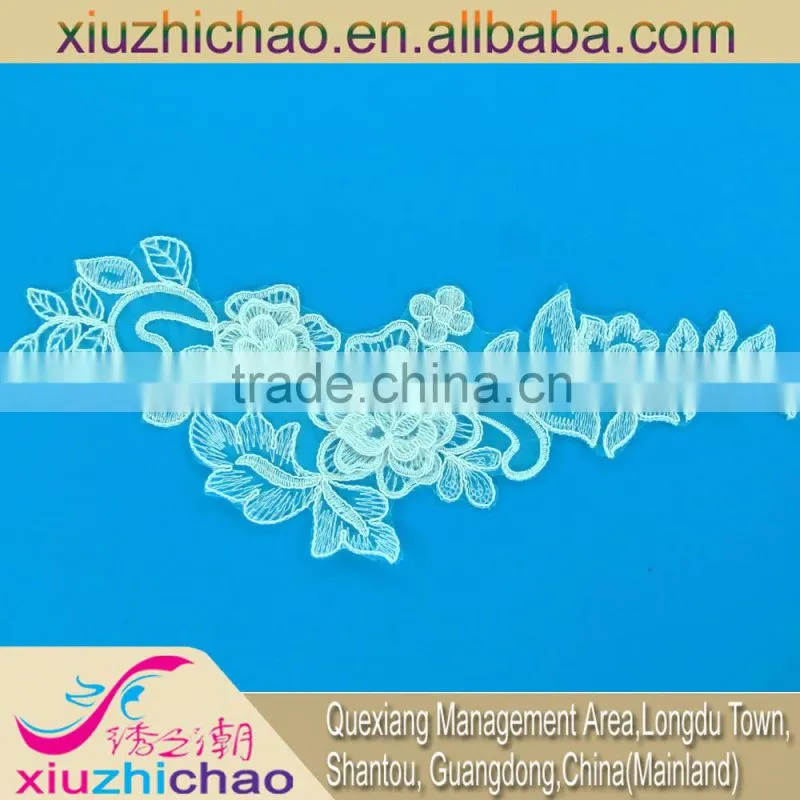 multiple color embroidery sequin fashionable lace material for sale