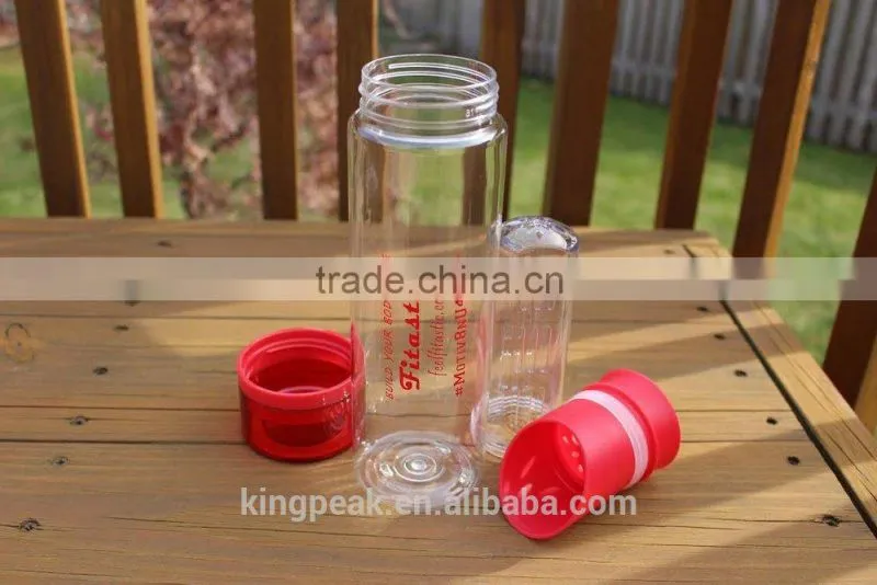 Plastic Infuser Water Bottle joyshaker/water infuser bottle/ BPA-Free Tritan fruit infuser water bottle/Shaker bottle