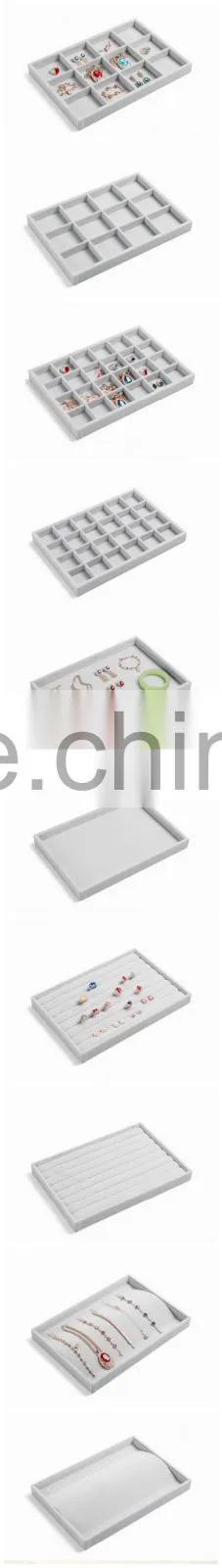 Wholesale jewellery holder velvet jewelry display tray