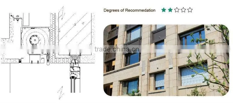 Motorized roller shutter window with aluminum foam slats