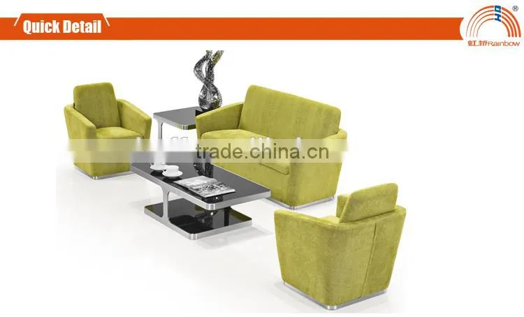 S-31 stainless steel fram modern fabric sofa foshan sofa