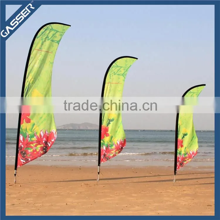 Factory custom trade show banner street banner teardrop flag banner