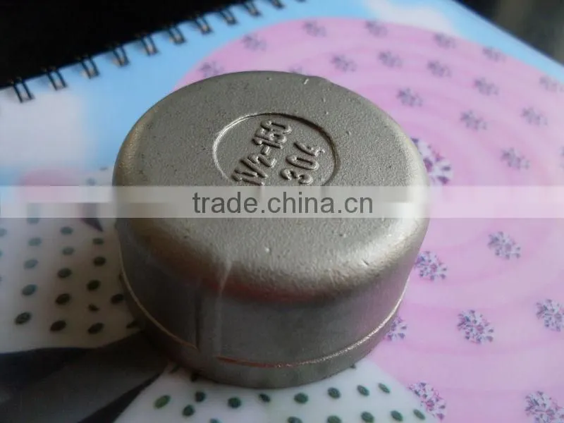 BSP S/steel female thread end cap