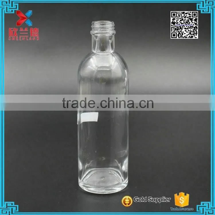 Mini 200ml glass wine bottles vodka glass bottles portable glass liquor bottles.