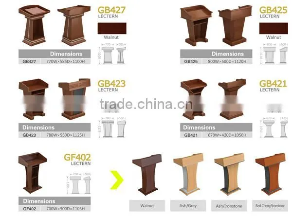 Wooden Rostrum / Platform Stand / Pulpit for/podium Church