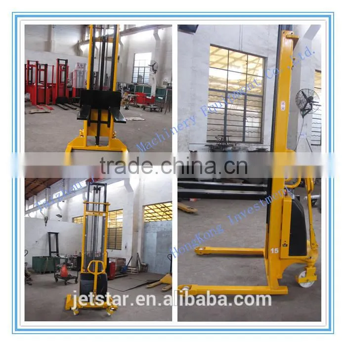 Cheap Wide leg manual hand stacker forklift 1.5 ton