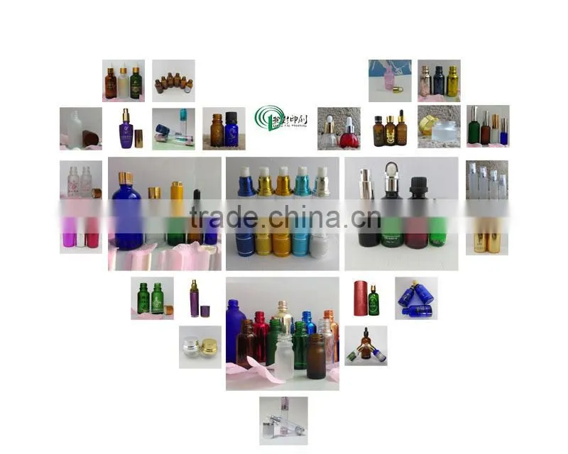 30g clear cosmetic glass jar with goldern cap, glass jar with aluminium cap