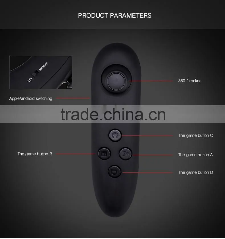 Wireless Bluetooth Gamepad Game Controller Joystick Selfie Remote Shutter Wireless Mouse For iPhone IOS Samsung Android