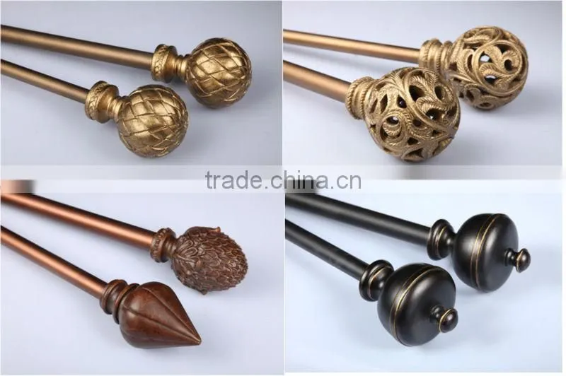 Extendable Curtain Poles Direct Curtain Hardware China Factory Wholesale - Great Creator Home Decoration Co., Ltd.