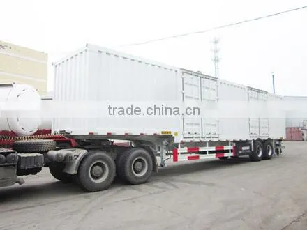 High quality wing transport truck trailer for carrying home appliances, textiles, and building materials