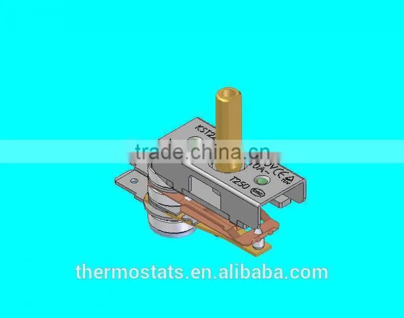 stove style adjustable bimetallic thermostat/termostat