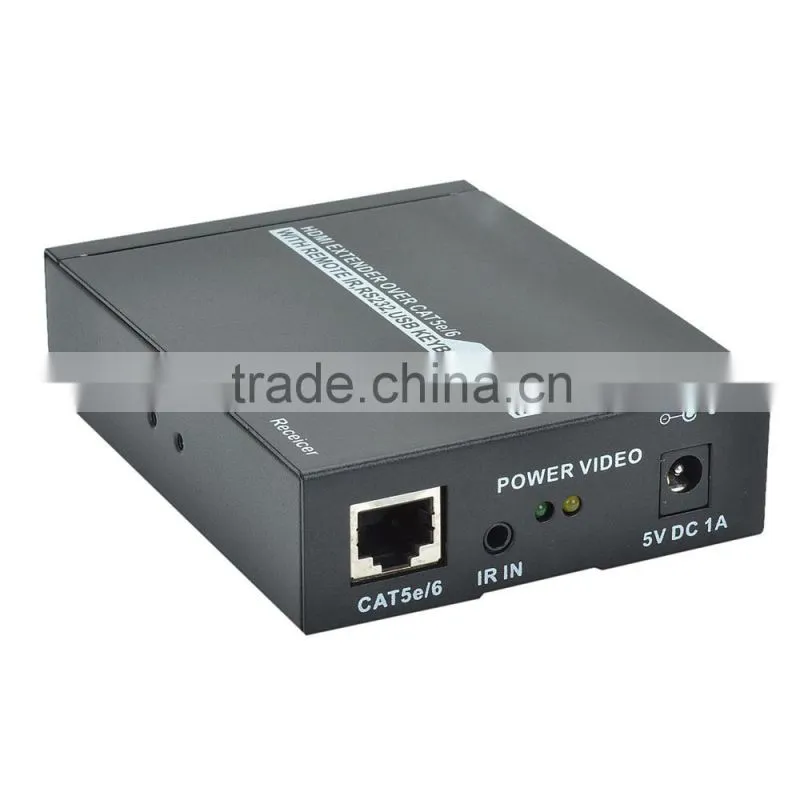 CHEERLINK A HDMI KVM Extender / Transmitter & Receiver Set include one transmitter and one receiver- Black