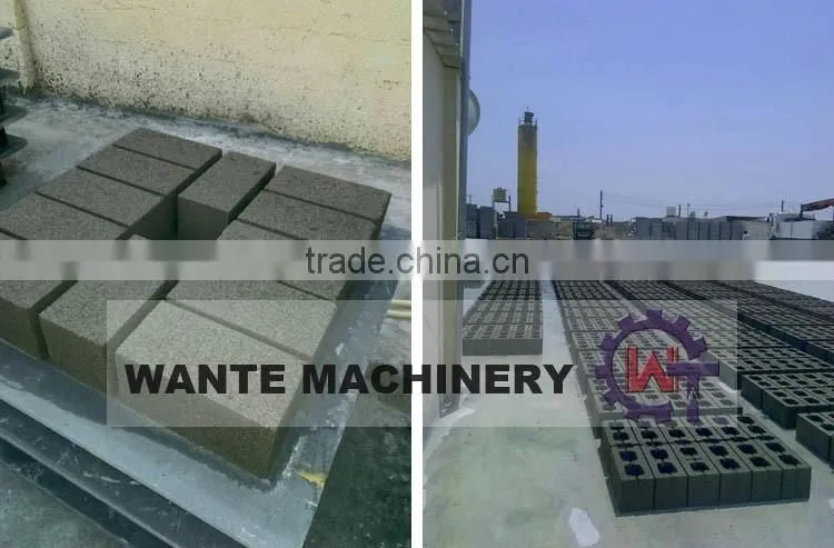 WANTE BRAND protable QT8-15 fully automatic and multifunctional block making machine line
