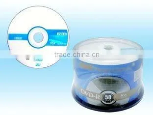 Blank disk DVDR 4.7GB 16X silver top no printing