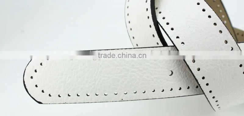 2015 Women Plain fashion PU leather jeans belt with Fuax leather and square buckles in yiwu