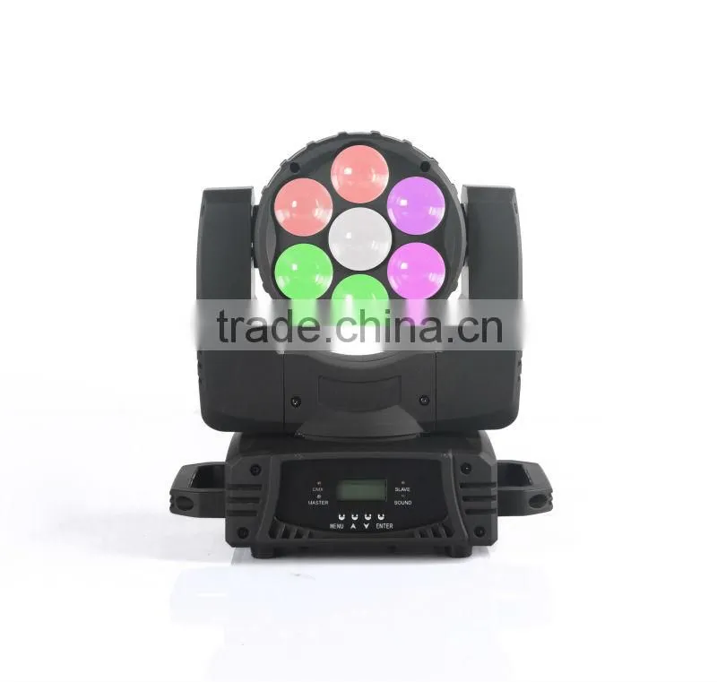 7*32W RGBW quad color Led Moving Head Light DJ Stage Lighting Led Moving Head Light