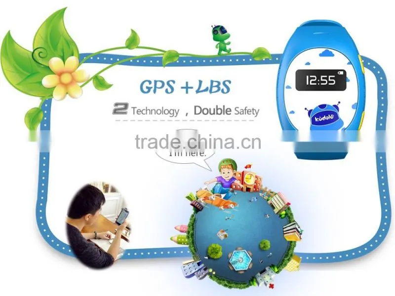 Easy use LBS SOS function the GPS tracker watch for kids