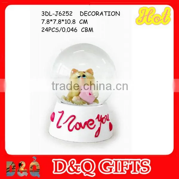 poly resin christmas photo snow globes