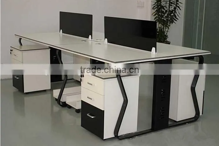 Latest office table, 4 seat office workstation cubicle
