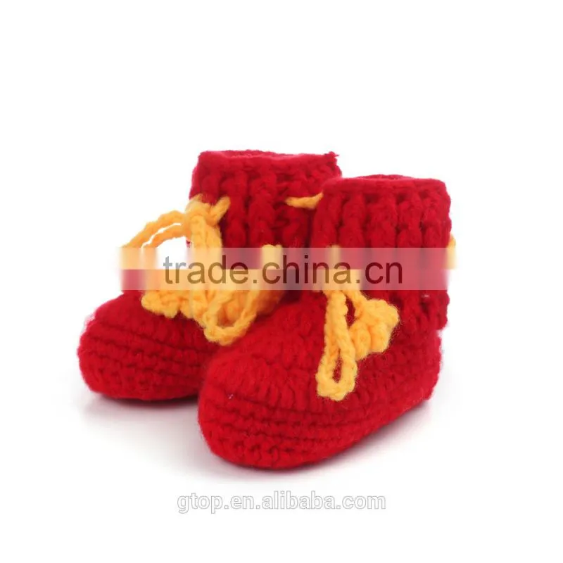 Fashion shoe China wholesale crochet knitting crochet baby shoes S-12